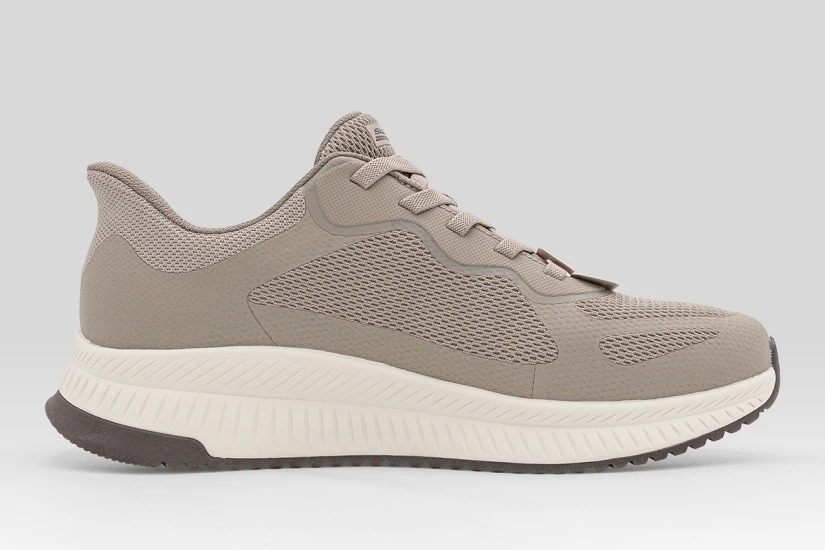 Skechers Bobs Squad 4 Ανδρικά Sneakers Πουρό, Εκρού