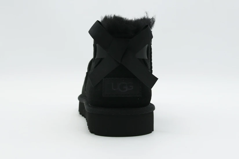 Ugg Ultra Mini Bailey Bow Μποτάκια Μόδας Γυναικεία (1185491 BLK)