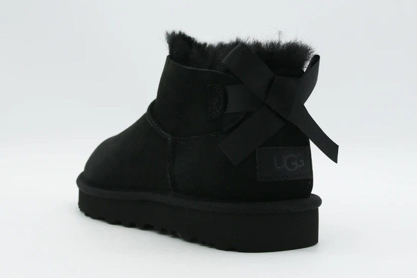Ugg Ultra Mini Bailey Bow Μποτάκια Μόδας Γυναικεία (1185491 BLK)