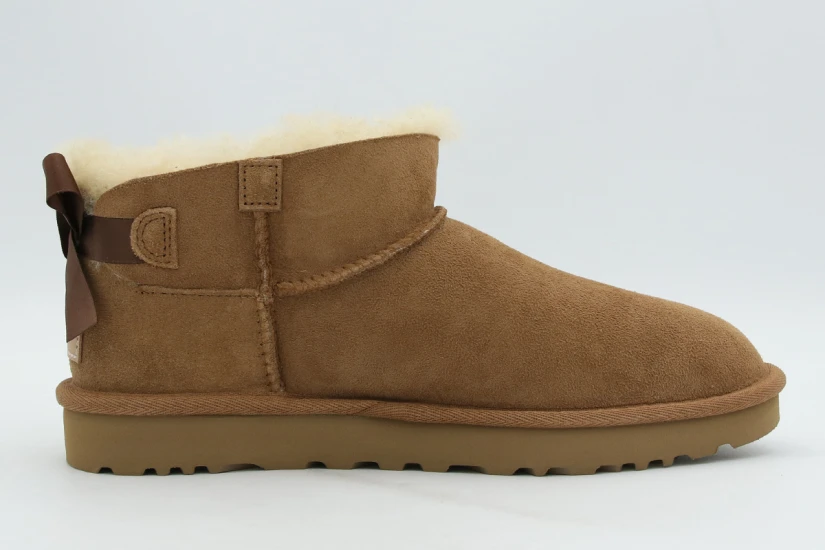 Ugg Ultra Mini Bailey Bow Μποτάκια Μόδας Γυναικεία (1185491 CHE)