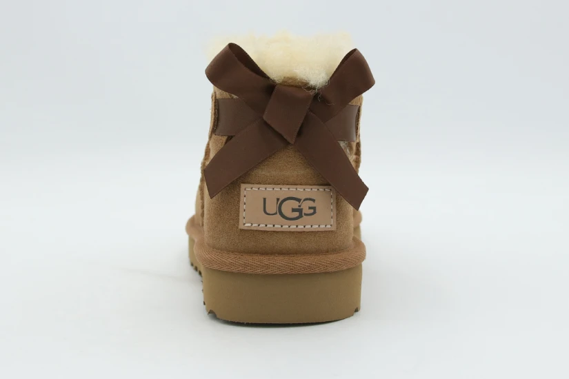 Ugg Ultra Mini Bailey Bow Μποτάκια Μόδας Γυναικεία (1185491 CHE)