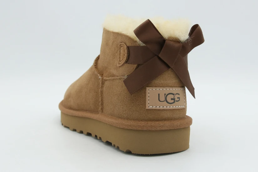 Ugg Ultra Mini Bailey Bow Μποτάκια Μόδας Γυναικεία (1185491 CHE)