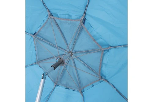 Escape Camping Ομπρέλα Παραλίας Αλουμινίου 2,2M Pe 180Gsm Upf 50- Γαλάζιο (12000)