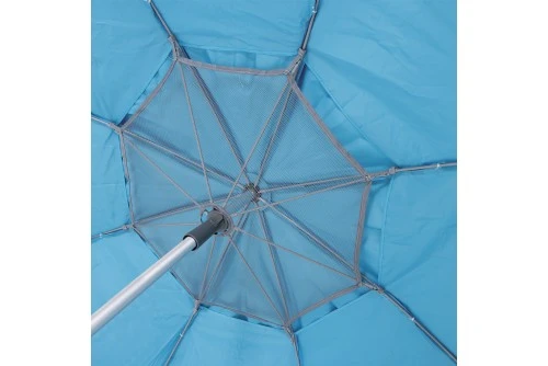 Escape Camping Ομπρέλα Παραλίας Αλουμινίου 2,4M Pe 180Gsm Upf 50- Γαλάζιο (12001)