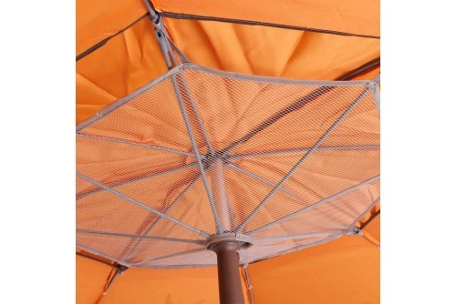 Escape Camping Ομπρέλα Παραλίας Αλουμινίου 2,2M Upf50- | Πορτοκαλί  Μπεζ (12003)