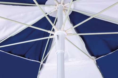 Escape Camping Ομπρέλα Παραλίας 2M 180Gsm 8 Ακτίνες 5Mm Λευκό | Μπλε (12008)
