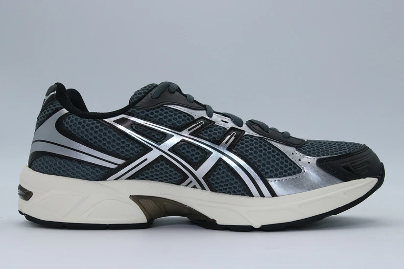 ASICS Gel-1130 Ανδρικά Sneakers Γκρι Σκούρο, Μαύρα, Ασημί, Εκρού