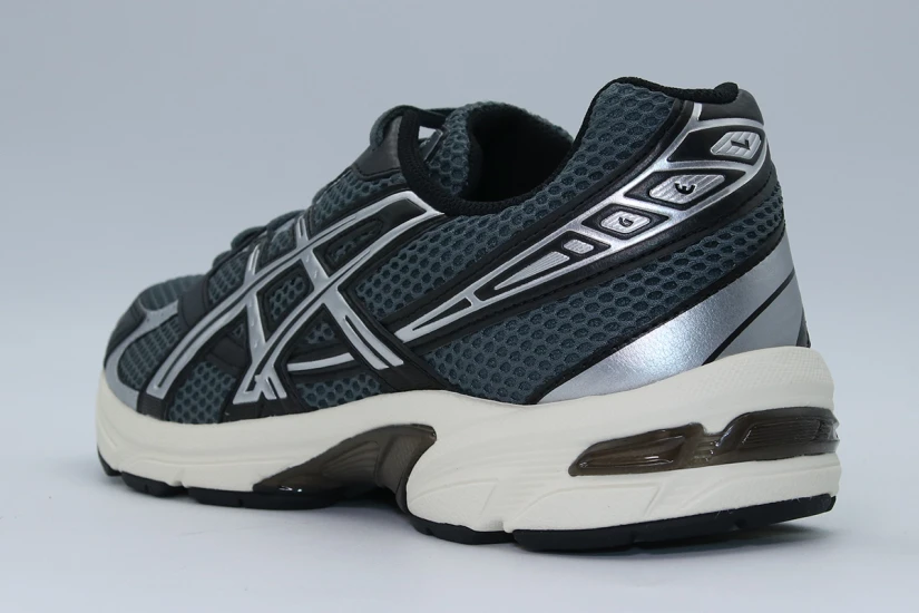 ASICS Gel-1130 Ανδρικά Sneakers Γκρι Σκούρο, Μαύρα, Ασημί, Εκρού