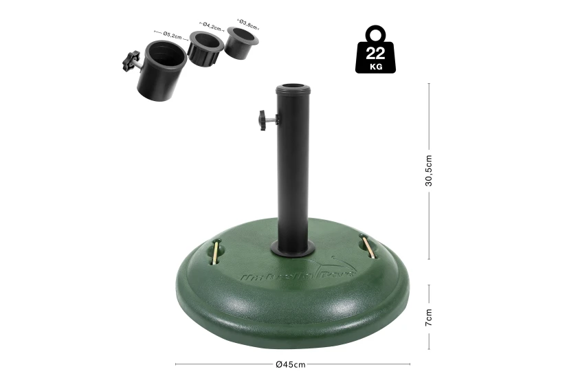 Escape Camping Βάση Ομπρέλας Στρογγυλή Τσιμεντένια 22Kg (12075)