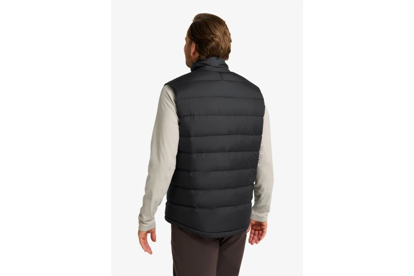 Jack Wolfskin Ather Down Vest Ανδρικό Αμάνικο Μπουφάν Μαύρο