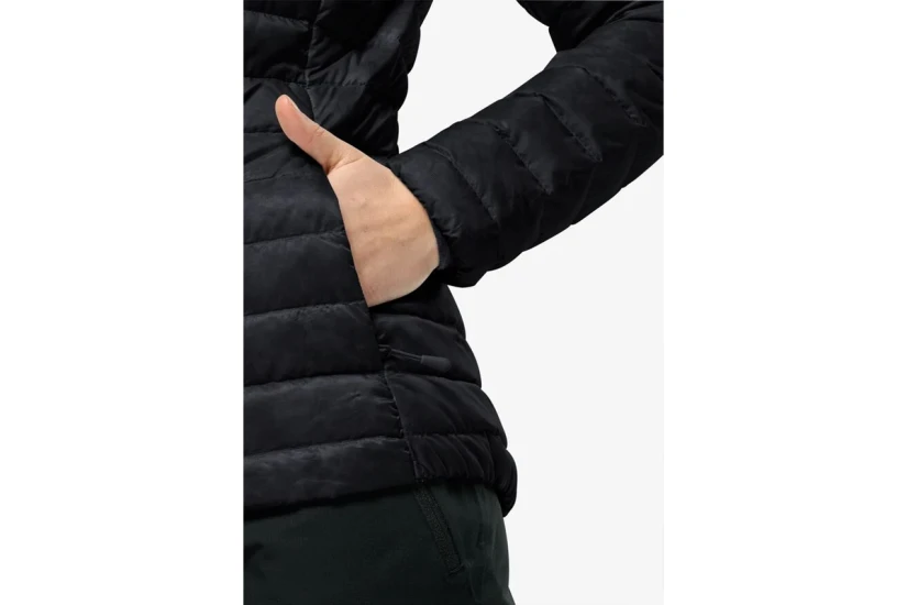 Jack Wolfskin Pilvi Down Γυναικείο Μπουφάν Puffer Μαύρο