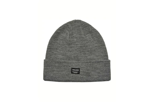 Jack And Jones Jacdna Beanie Σκουφάκι Χειμερινό (12092815 GREY MELANGE)