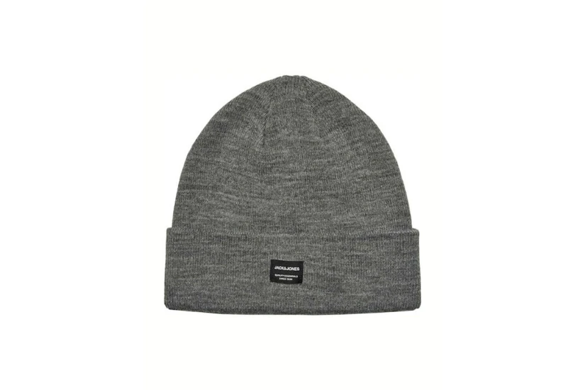 Jack And Jones Jacdna Beanie Σκουφάκι Χειμερινό (12092815 GREY MELANGE)