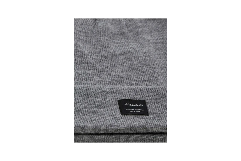 Jack And Jones Jacdna Beanie Σκουφάκι Χειμερινό (12092815 GREY MELANGE)