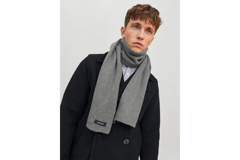 Jack And Jones Jacdna Knit Κασκόλ (12098582 GREY MELANGE)