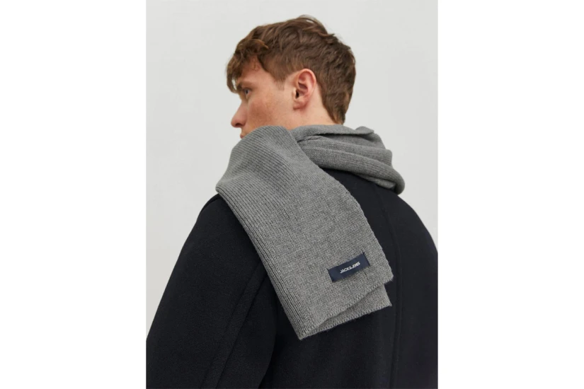 Jack And Jones Jacdna Knit Κασκόλ (12098582 GREY MELANGE)