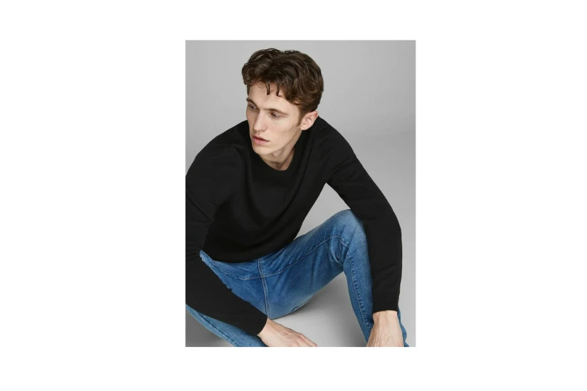 Jack And Jones Jjebasic Knit Crew Neck Noos Μπλούζα Πλεκτή