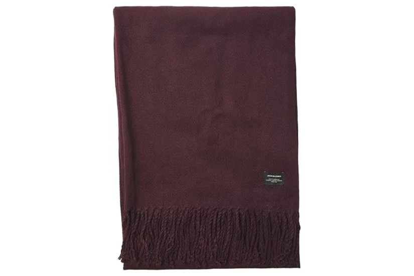 Jack And Jones Jacsolid Woven Κασκόλ (12140332 PORT ROYALE)