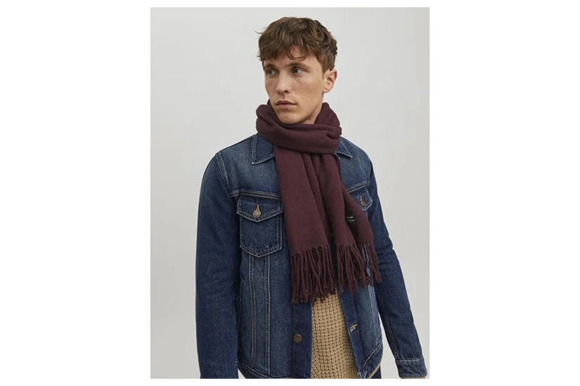 Jack And Jones Jacsolid Woven Κασκόλ (12140332 PORT ROYALE)