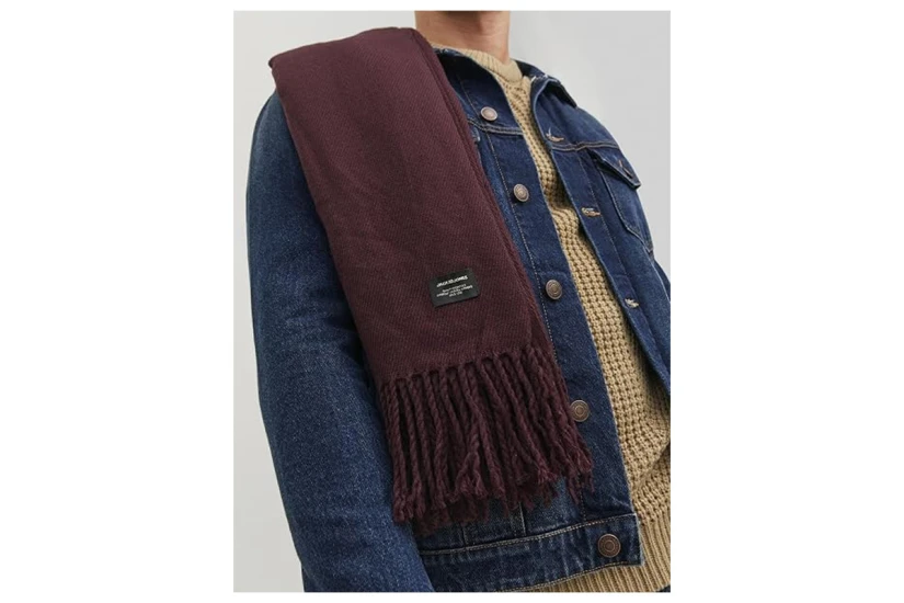 Jack And Jones Jacsolid Woven Κασκόλ (12140332 PORT ROYALE)