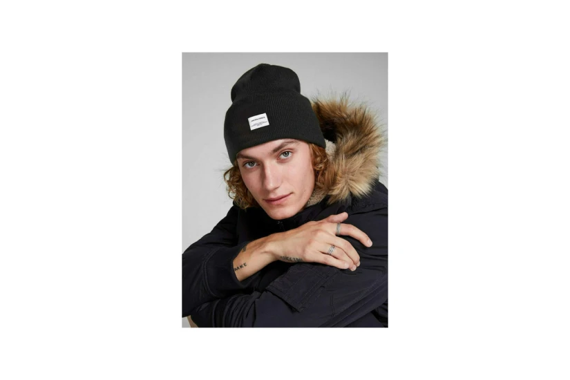 Jack And Jones Jaclong Knit Beanie Noos Σκουφάκι Χειμερινό (12150627 BLACK)