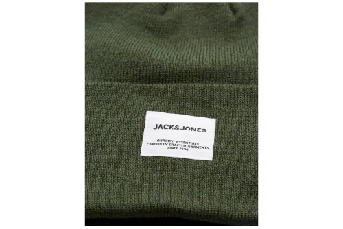Jack And Jones Jaclong Knit Σκουφάκι Χειμερινό (12150627 FOREST NIGHT)