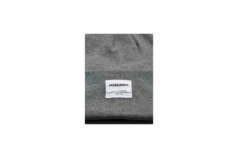 Jack And Jones Jaclong Knit Beanie Noos Σκουφάκι Χειμερινό (12150627 GREY MELANGE)