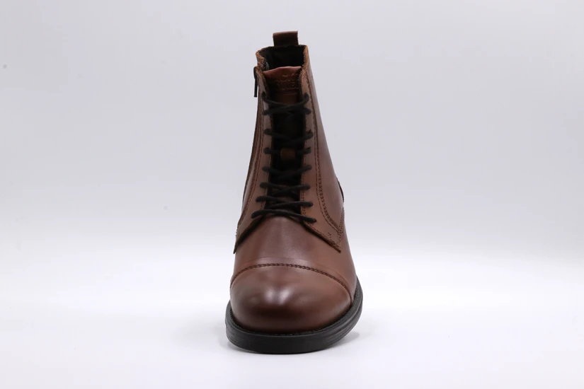 Jack And Jones Jfwrussel Leather Μποτάκια Μόδας (12156000 COGNAC)