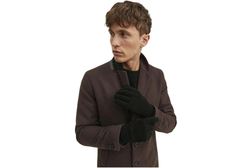 Jack And Jones Jacbarry Knitted Γάντια Χειμερινά (12159459 BLACK)