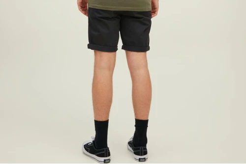 Jack And Jones Jpsrbowie Jjshorts Solid Sa Sn Βερμούδα Chino (12165604 BLACK)
