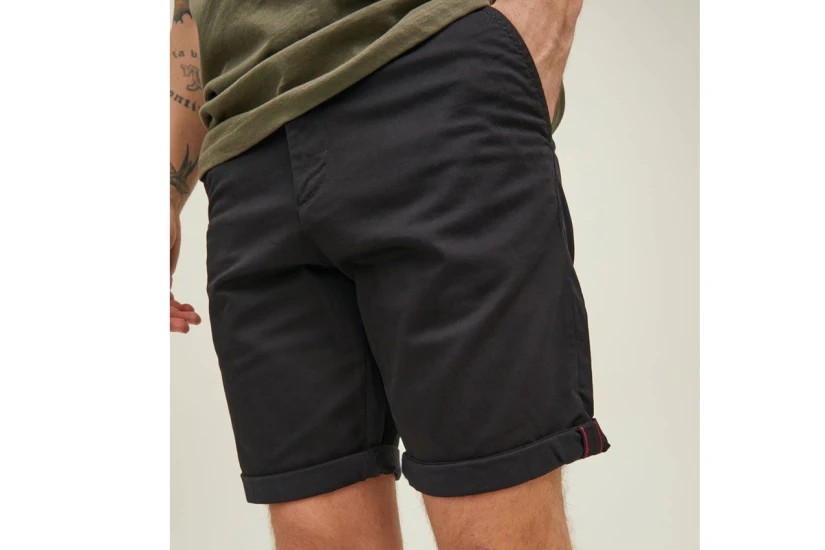 Jack And Jones Jpsrbowie Jjshorts Solid Sa Sn Βερμούδα Chino (12165604 BLACK)
