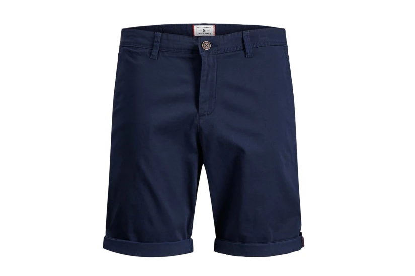 Jack And Jones Jpsrbowie Jjshorts Solid Sa Sn Βερμούδα Chino (12165604 NAVY BLAZER)