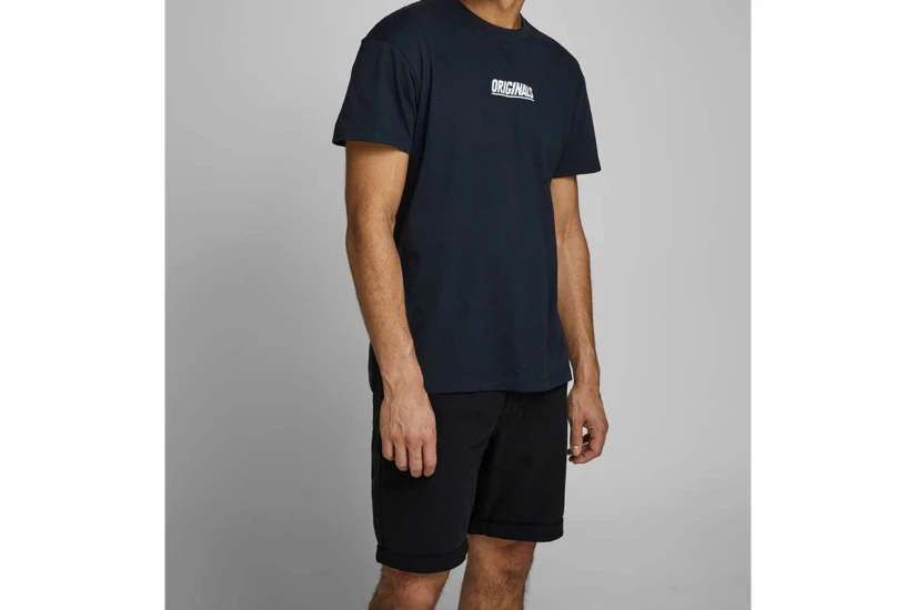 Jack And Jones Jpstrick Ανδρική Αθλητική Βερμούδα Chino Μαύρη