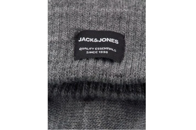 Jack And Jones Jacbeanie And Love Knit Giftbox Σκουφάκι Με Γάντια (12168383 GREY MELANGE)