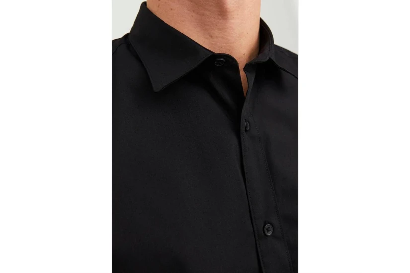 Jack & Jones Jjjoe Ανδρικό Μακρυμάνικο Πουκάμισο Μαύρο