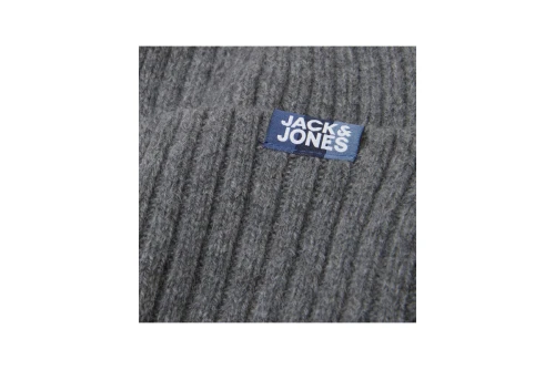 Jack And Jones Jacprime Wool Σκουφάκι Χειμερινό (12195049 GREY MELANGE LABEL)