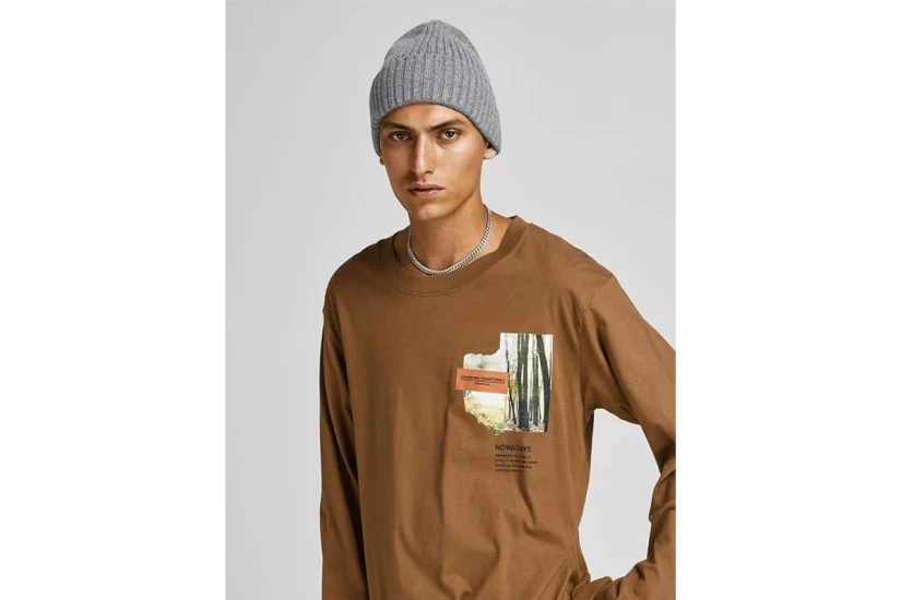 Jack And Jones Jacprime Wool Σκουφάκι Χειμερινό (12195049 GREY MELANGE)