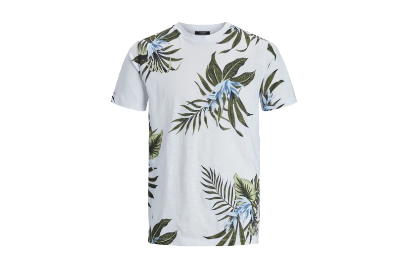 Jack And Jones Ανδρικό Κοντομάνικο T-Shirt Λευκό