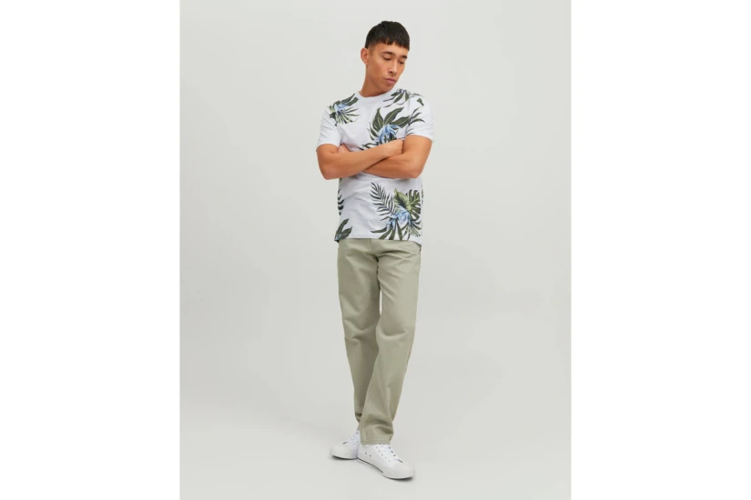 Jack And Jones Ανδρικό Κοντομάνικο T-Shirt Λευκό