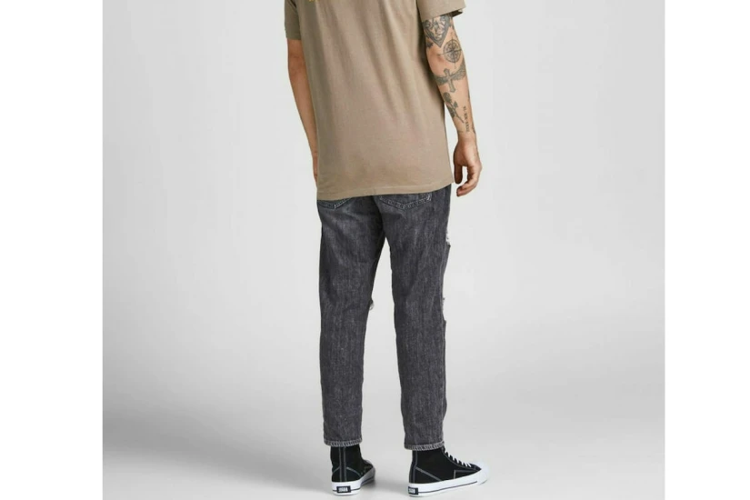 Jack And Jones Jjifrank Jjleen Am 229 Παντελόνι Τζιν  Ανδρικό (12204298 BLACK DENIM)