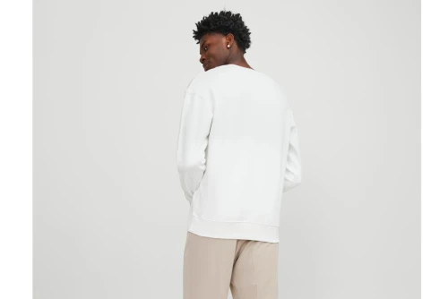 Jack And Jones Jjestar Basic Sweat Neck Noos Μπλούζα Με Λαιμόκοψη Ανδρική (12208182 CLOUD DANCER)