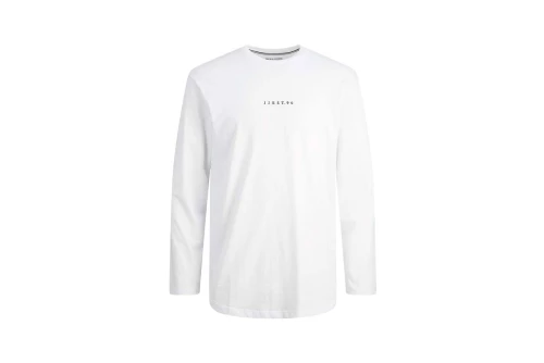 Jack And Jones New State Tee Ls Crew Neck Μπλούζα Με Λαιμόκοψη (12211752 WHITE)
