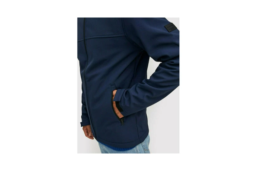 Jack And Jones Jjemarvin Hood Μπουφάν Ελαφρύ Ανδρικό (12212363 NAVY BLAZER)