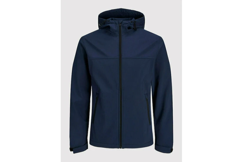 Jack And Jones Jjemarvin Hood Μπουφάν Ελαφρύ Ανδρικό (12212363 NAVY BLAZER)