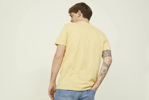 Jack And Jones Jorbooster Tee Ss Crew Neck April 22 T-Shirt Ανδρικό (12213315 STRAW PHOTO)