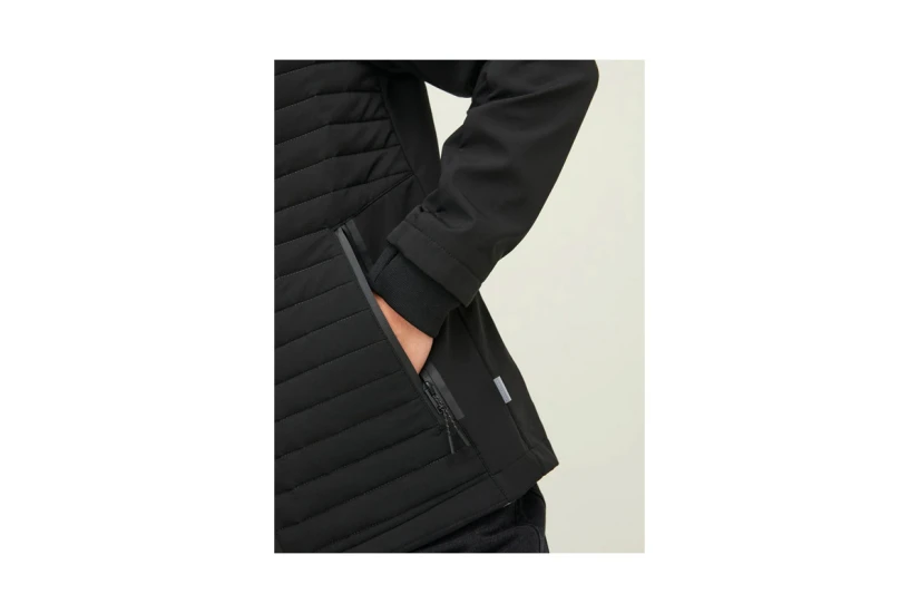Jack And Jones Cotoby Air Hybrid Μπουφάν Ελαφρύ Ανδρικό (12215938 BLACK)
