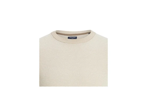 Jack And Jones Jprbluglobe Knit Crew Neck Μπλούζα Με Λαιμόκοψη (12223322 FEATHER GRAY)