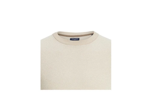Jack And Jones Jprbluglobe Knit Crew Neck Μπλούζα Με Λαιμόκοψη (12223322 FEATHER GRAY)