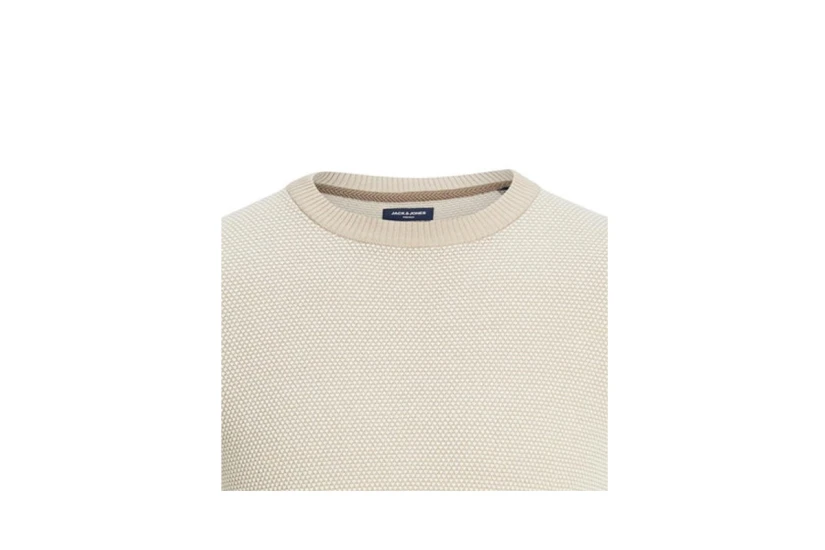Jack And Jones Jprbluglobe Knit Crew Neck Μπλούζα Με Λαιμόκοψη (12223322 FEATHER GRAY)