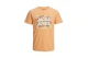 Jack And Jones Jjbecs Ανδρικό Κοντομάνικο T-Shirt Πορτοκαλί